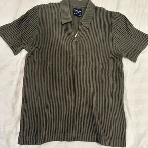 Men’s Olive Green Sweater Polo